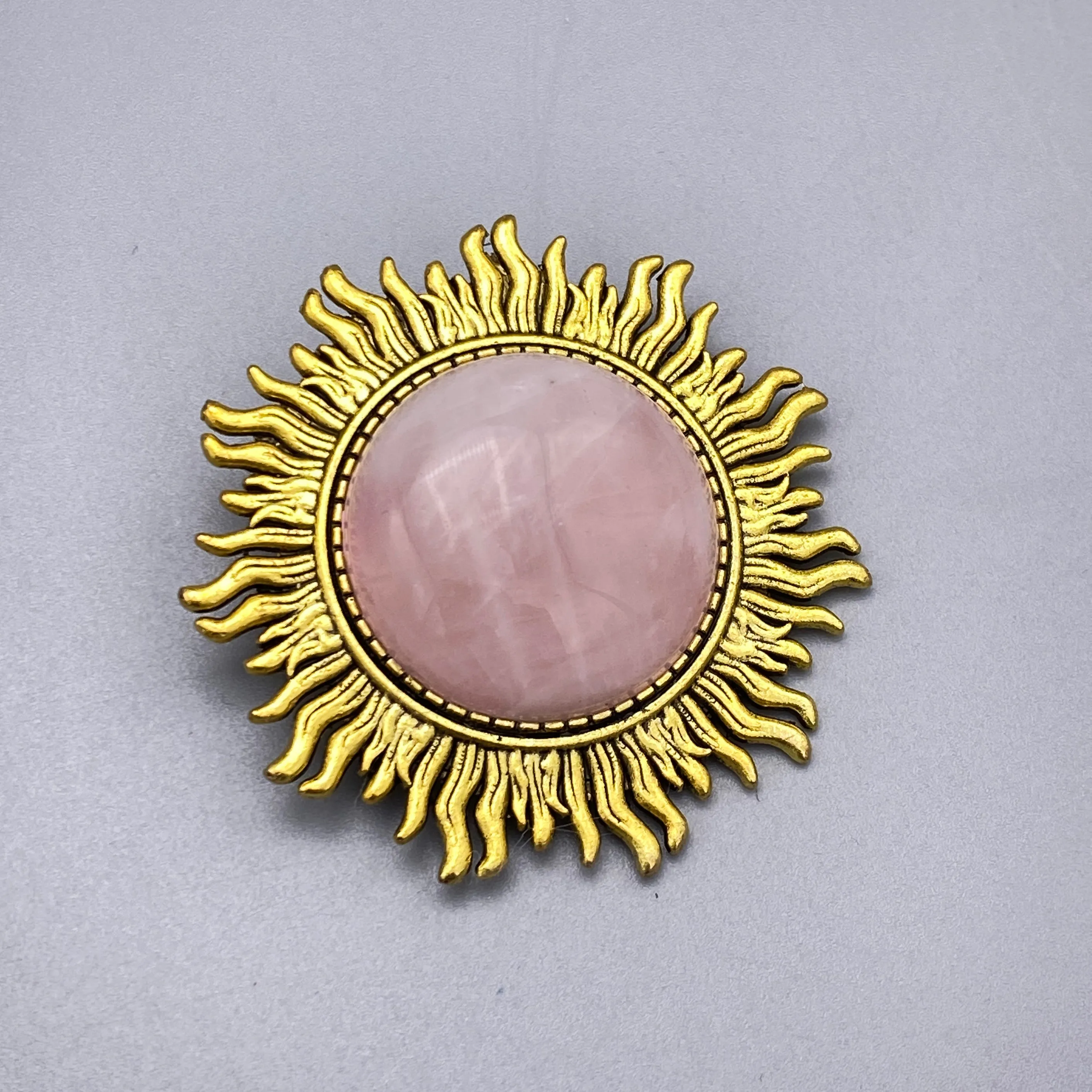 Gemstone Sun Broaches