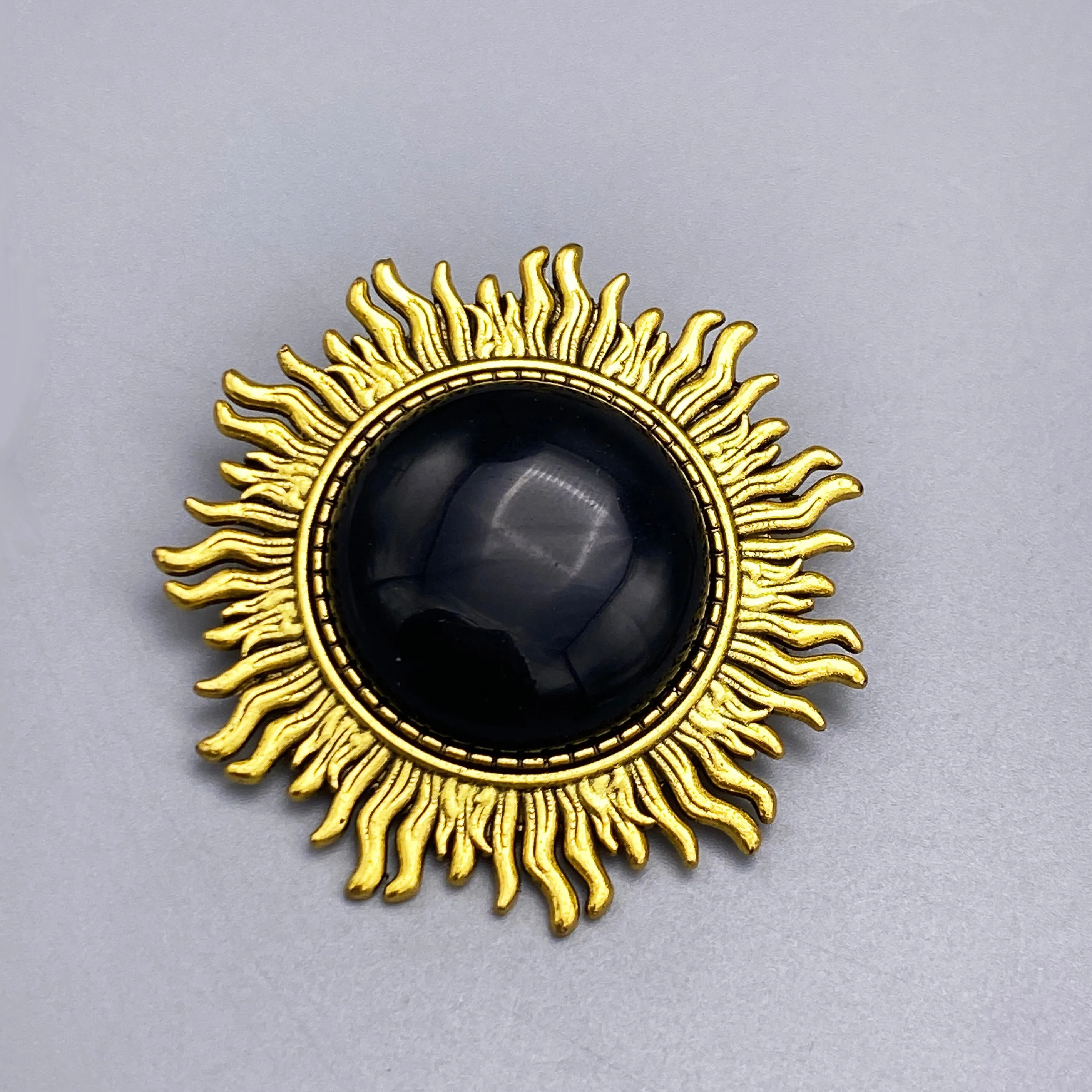 Gemstone Sun Broaches