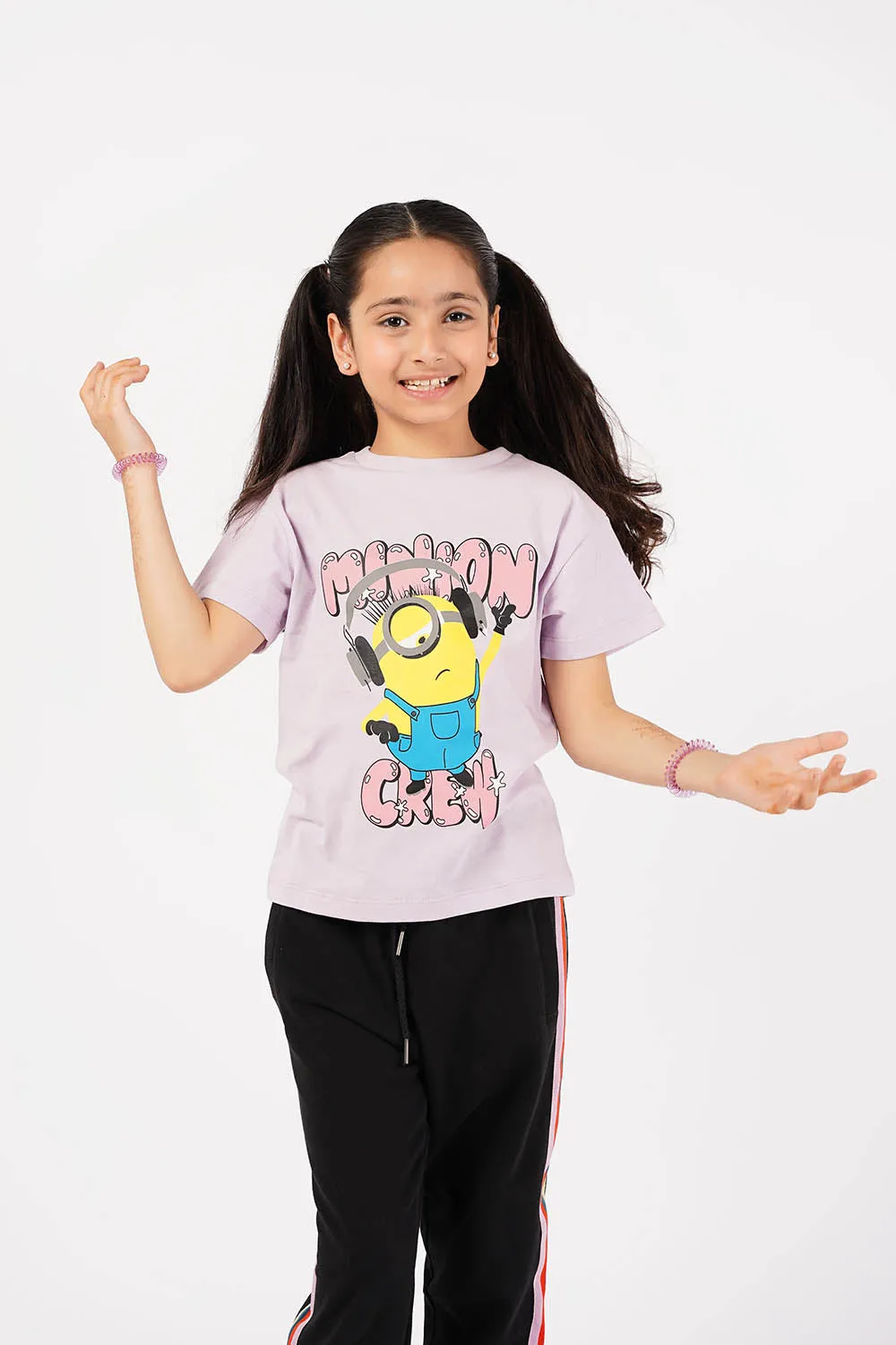 Girl's Short Sleeves Graphics Tee