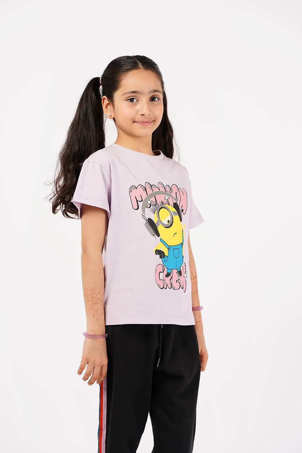 Girl's Short Sleeves Graphics Tee