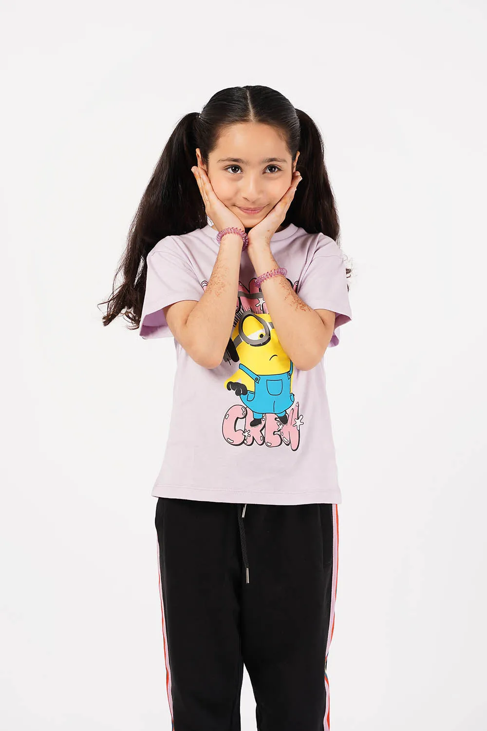 Girl's Short Sleeves Graphics Tee