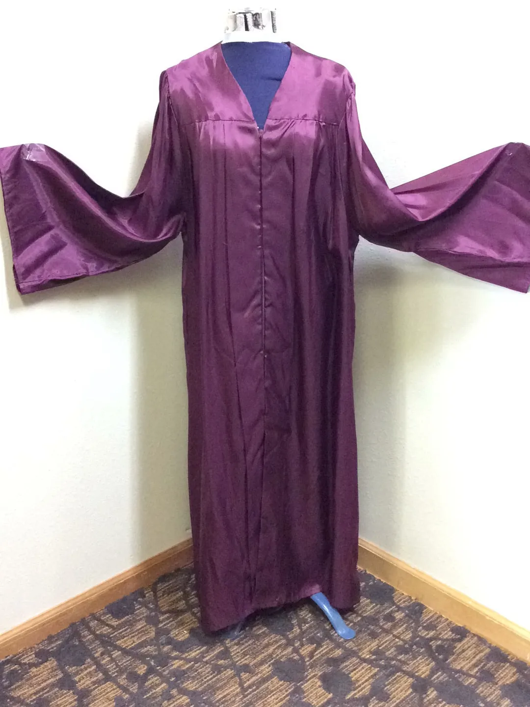 Graduation Adult Robe, Gown - Black or Burgundy