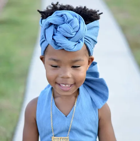 Head Wrap Denim