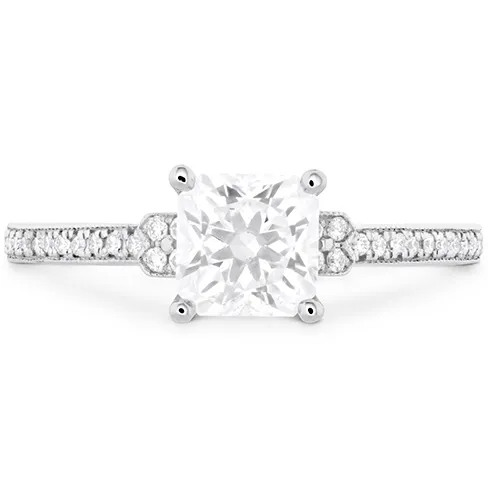 Hearts On Fire Deco Chic Milgrain Diamond Engagement Ring