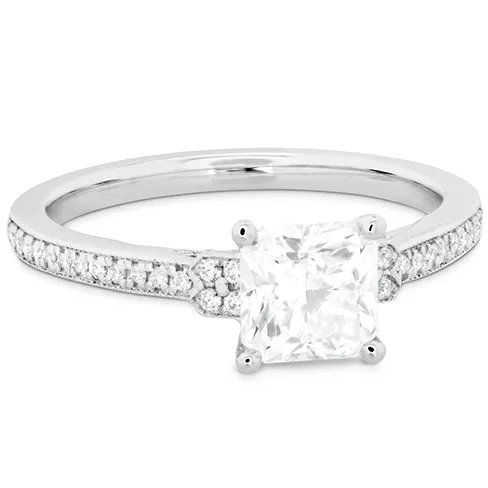 Hearts On Fire Deco Chic Milgrain Diamond Engagement Ring