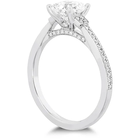 Hearts On Fire Deco Chic Milgrain Diamond Engagement Ring