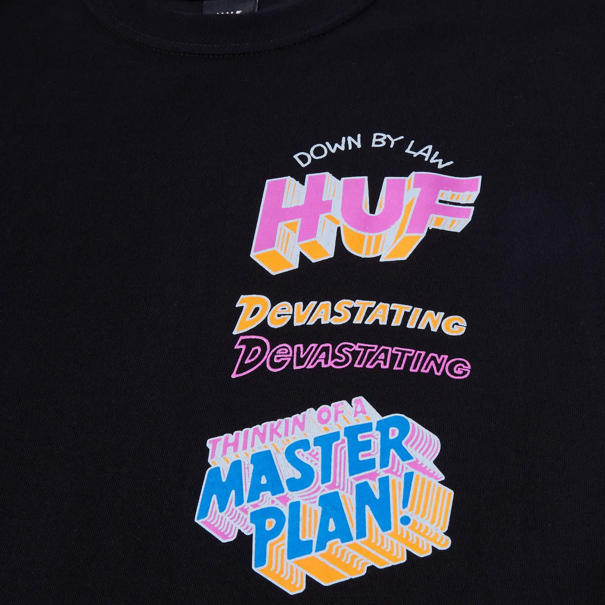 HUF MASTER PLAN S/S TEE-BLACK