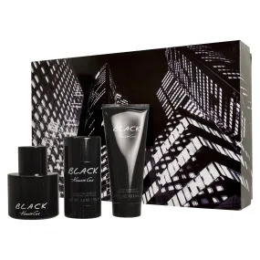 Kenneth Cole Black 3pc Gift Set EDT 3.4 oz 100 ml Men