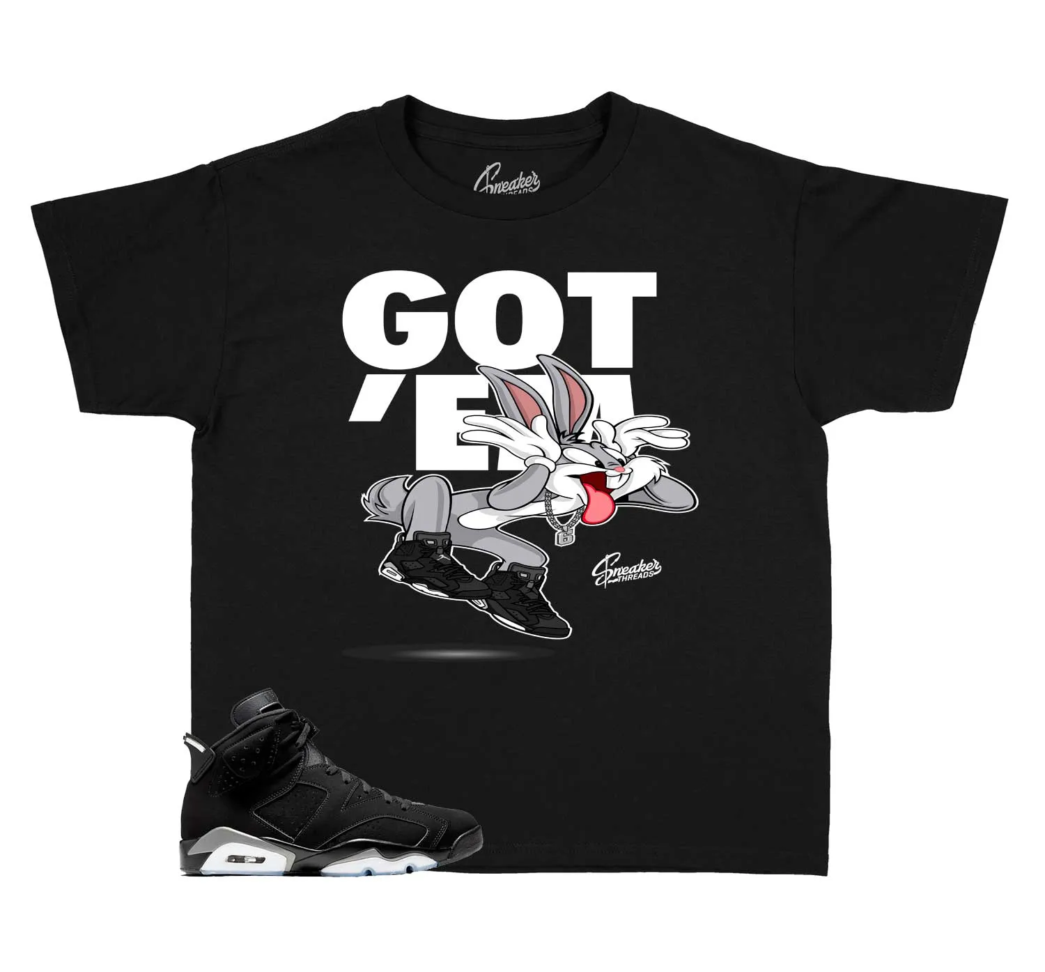 Kids - Metallic Silver 6 Got Em Shirt