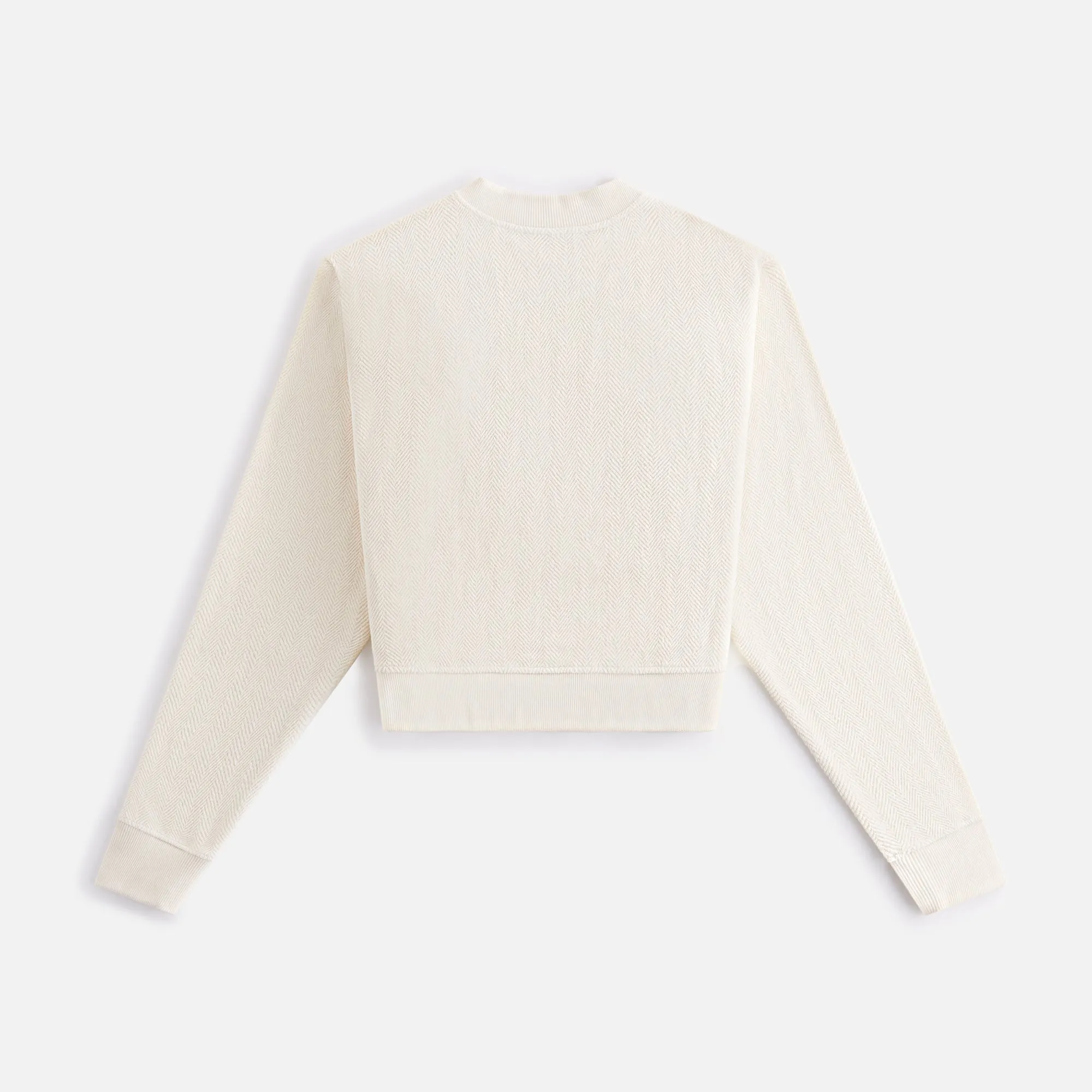 Kith Women Haylen Kith Script Herringbone Terry Crewneck - Waffle