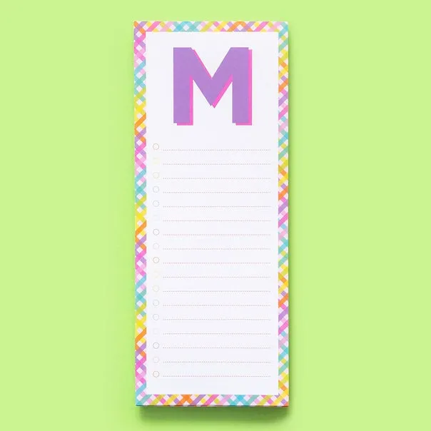 Letter List Pads ~ A-Z