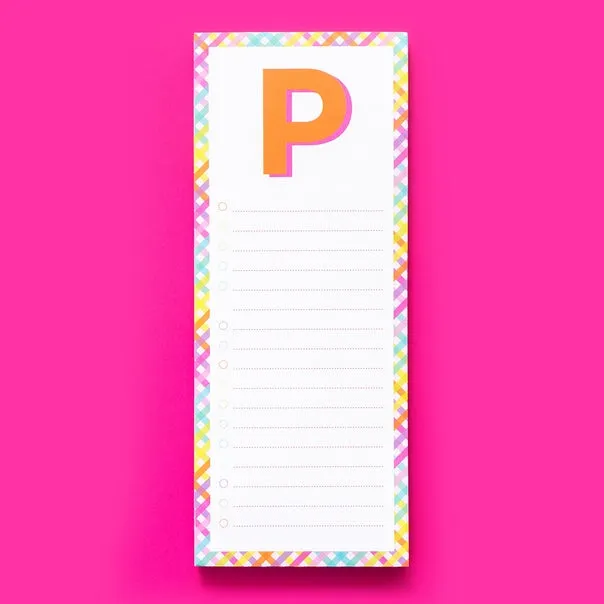 Letter List Pads ~ A-Z