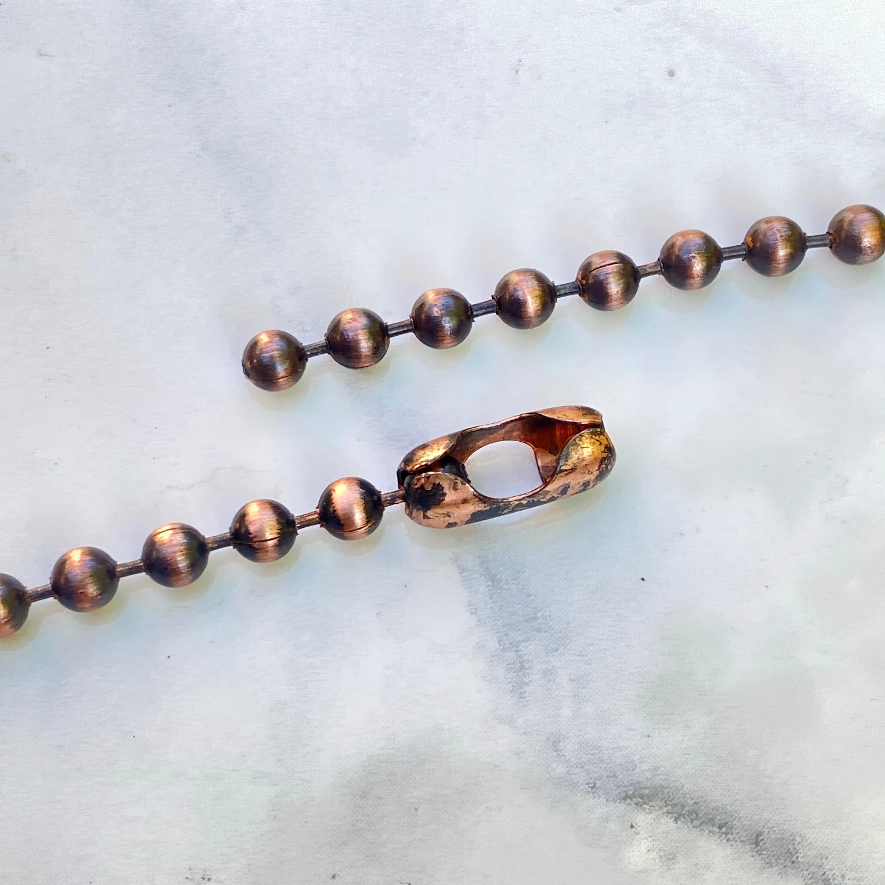 Men’s Dragon’s Vein Agate Rhombus Pendant, Hand Wrapped on Copper Chain