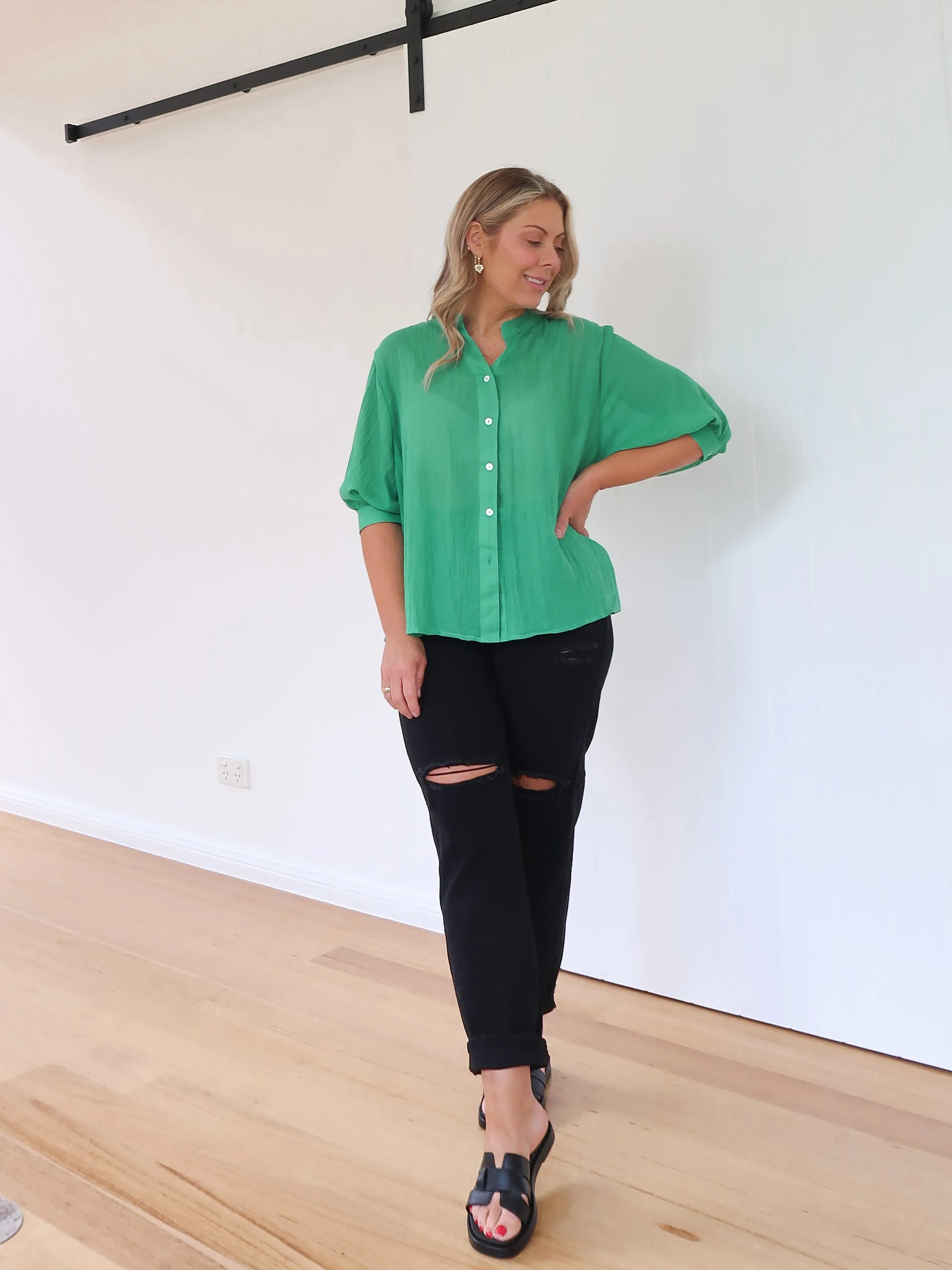 Mimi Blouse - Jade