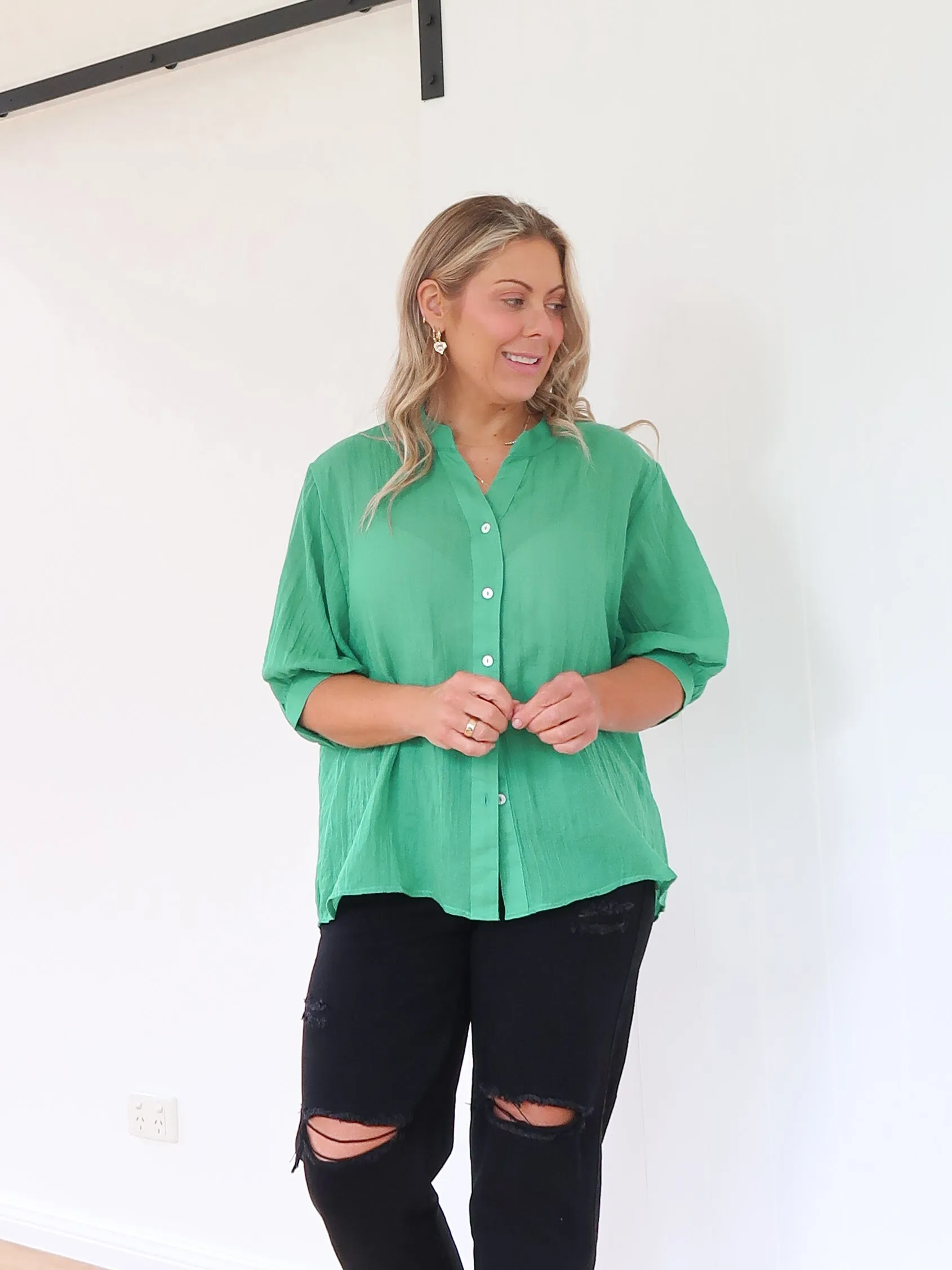 Mimi Blouse - Jade