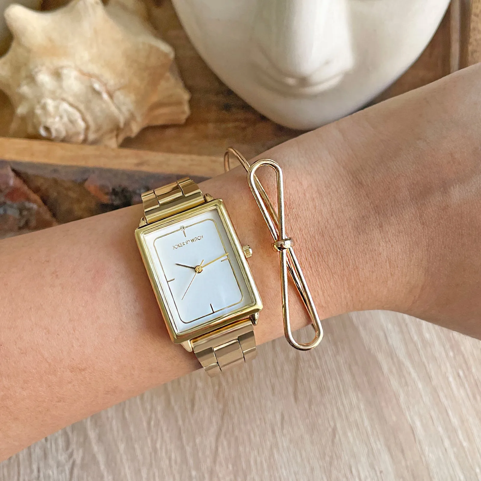 Mona Gold Watch Bracelet Stack