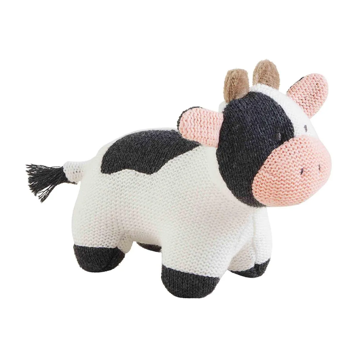 Mud Pie Farm Animal Knit Rattle