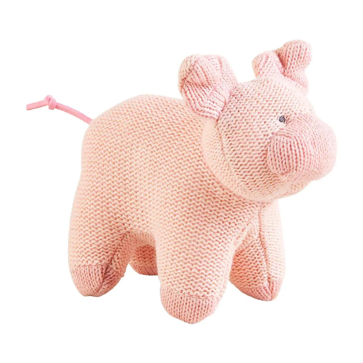 Mud Pie Farm Animal Knit Rattle