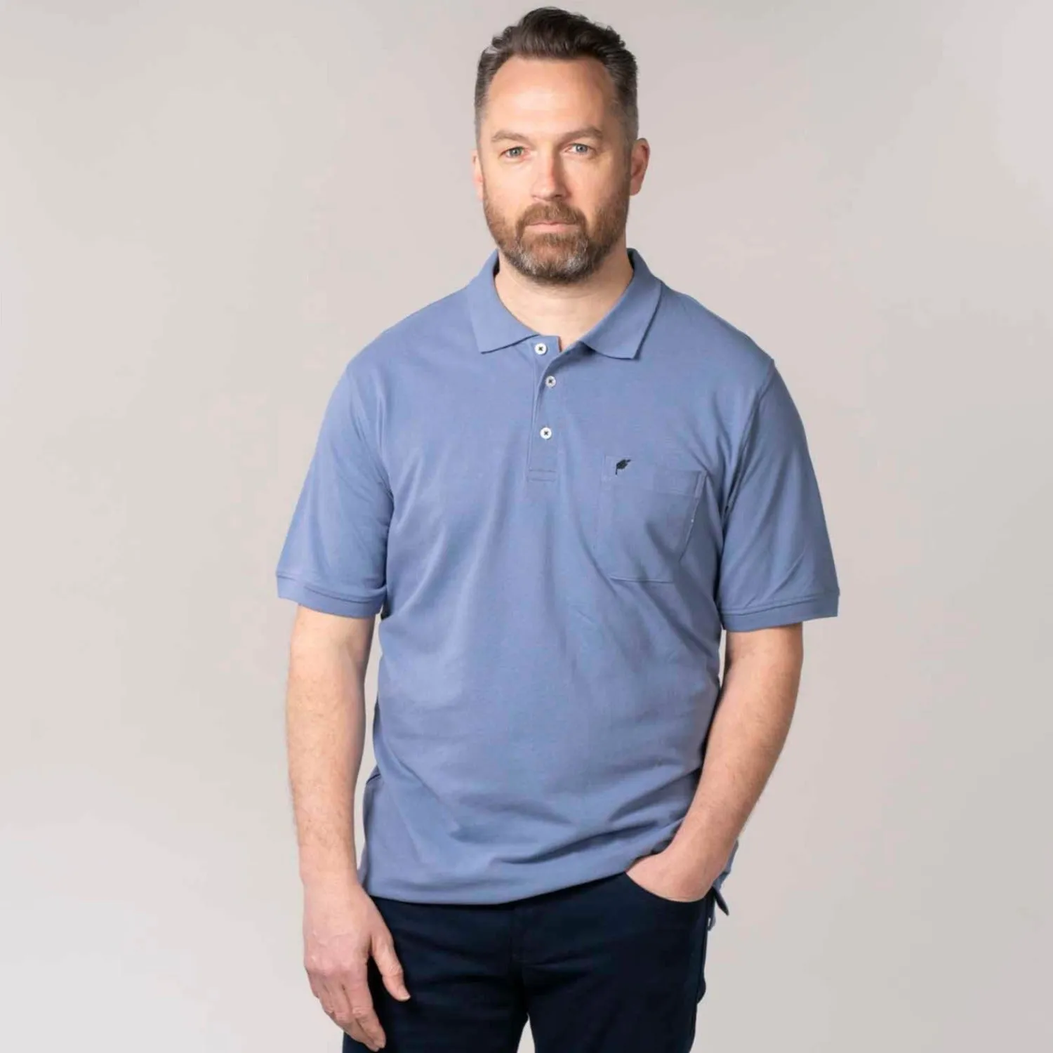 Niels Short-sleeve Polo Thunder Blue