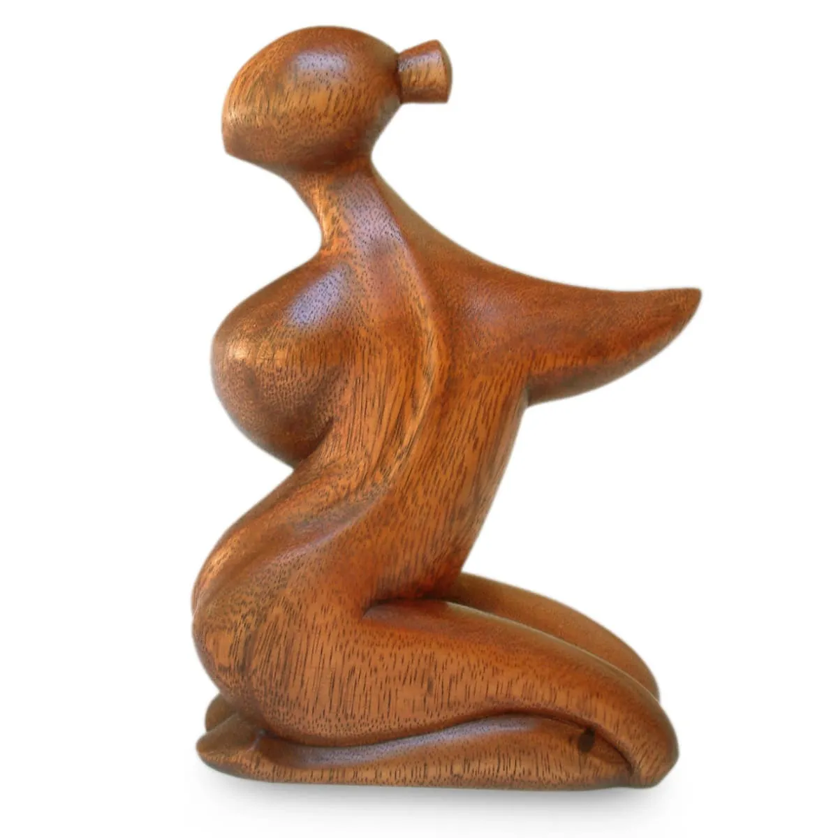 Novica A Mothers Love Wood Statuette