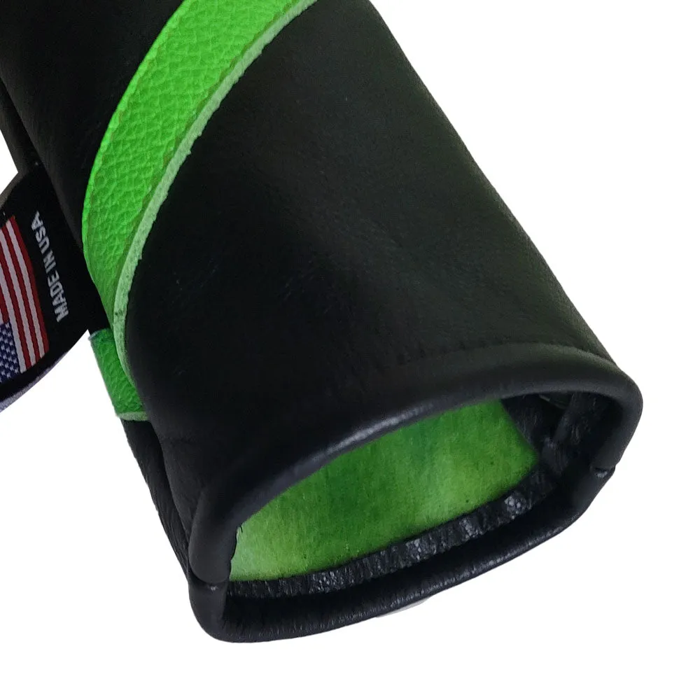 One-Of-A-Kind! Neon Green Skull & Bones / Stripe Hybrid headcover