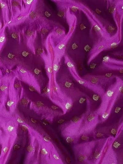 Purple & Green Traditional Banarasi Silk Saree