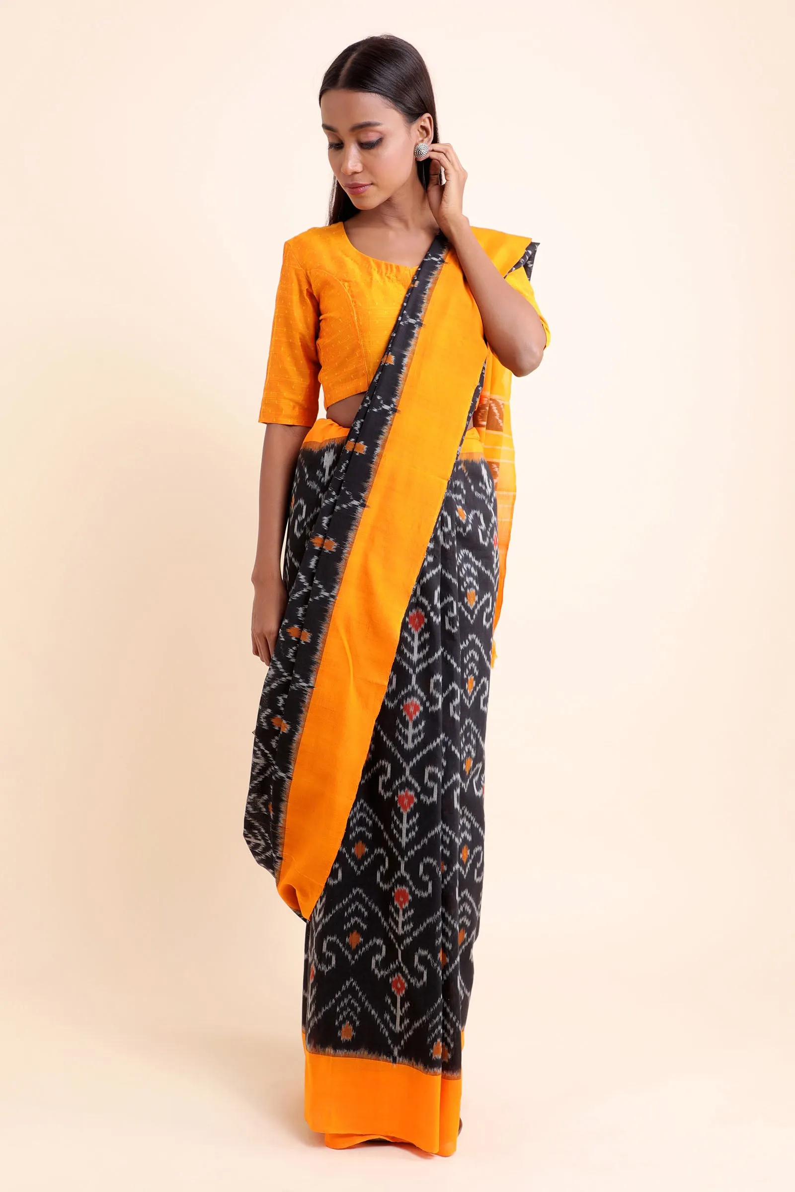 Pursuit Of Happyness Pochampally Cotton Saree