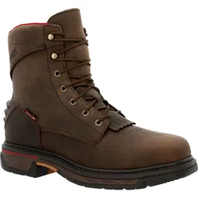 Rocky Men's Iron Skull 8" Comp Toe WP Lacer Western Work Boot- RKW0361