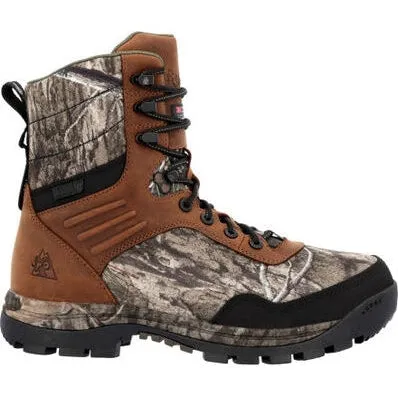 Rocky Men's Lynx 8" WP 800G Insulated Mossy Oak Work Boot Golden RKS0594