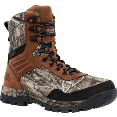 Rocky Men's Lynx 8" WP 800G Insulated Mossy Oak Work Boot Golden RKS0594