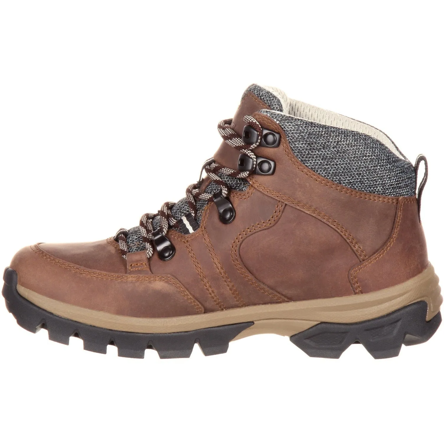 Rocky Women's Endeavor Point 5" WP Outdoor Hiking Boot- Brown- RKS0301