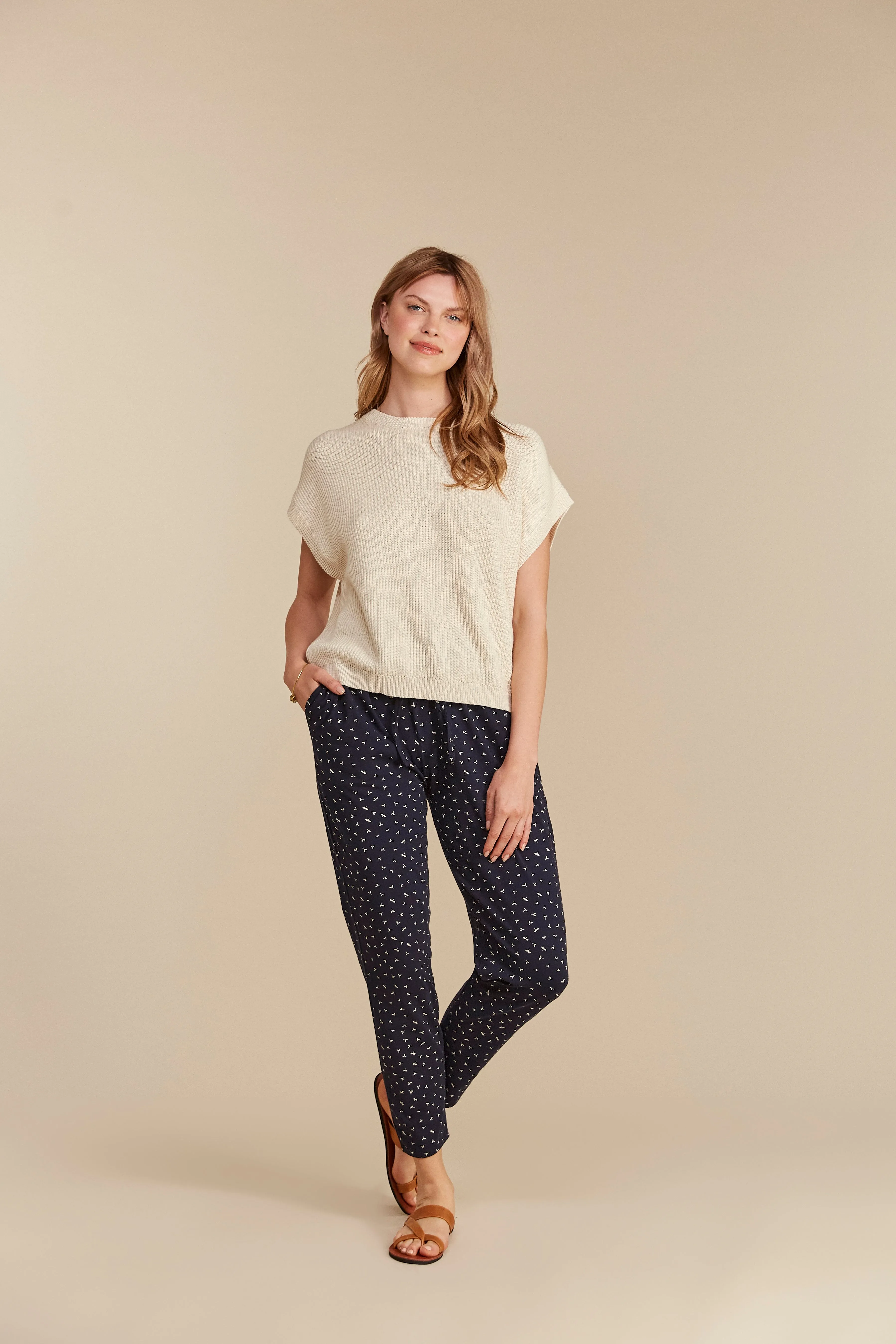 Sasha Seed Print Trousers - Organic certified cotton