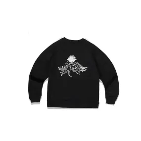 Second Layer SPERMICIDE CREW RAGLAN -BLACK