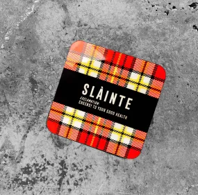 'Sláinte' Tartan Coaster