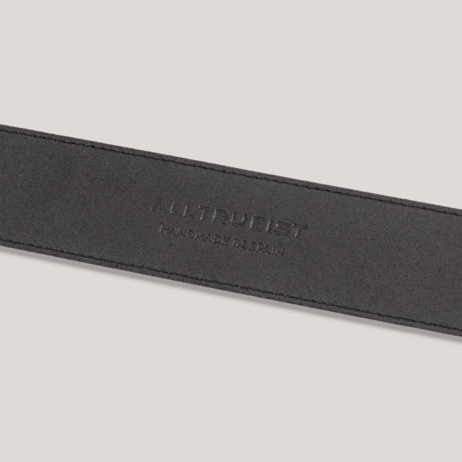 SOPHOS - Black Vegan Belt - Silver