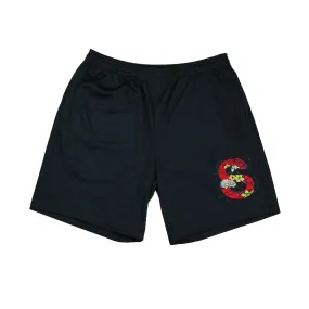 SRVL GARDEN SHORTS BLACK/RED