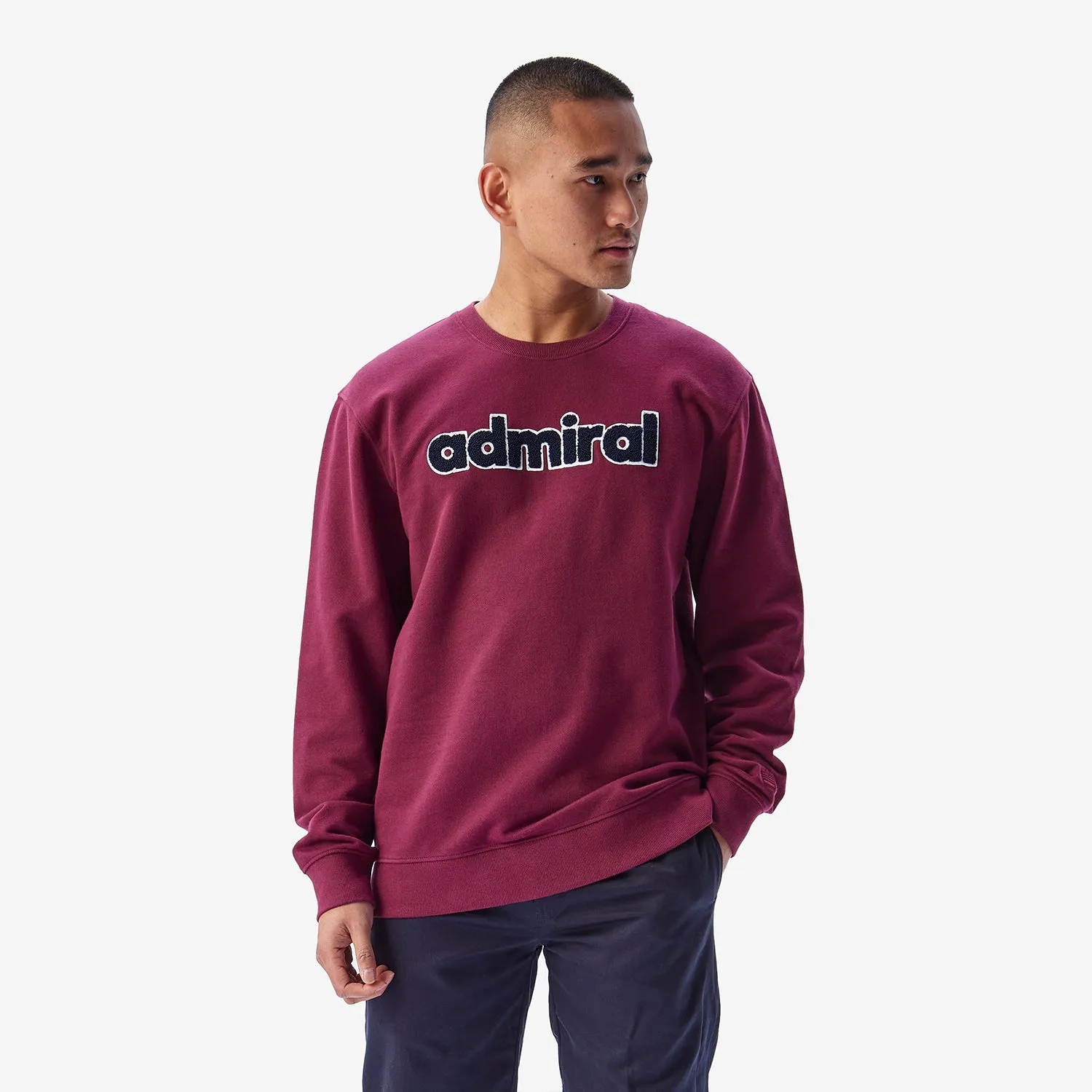 Stamford Chenille Sweatshirt - Burgundy