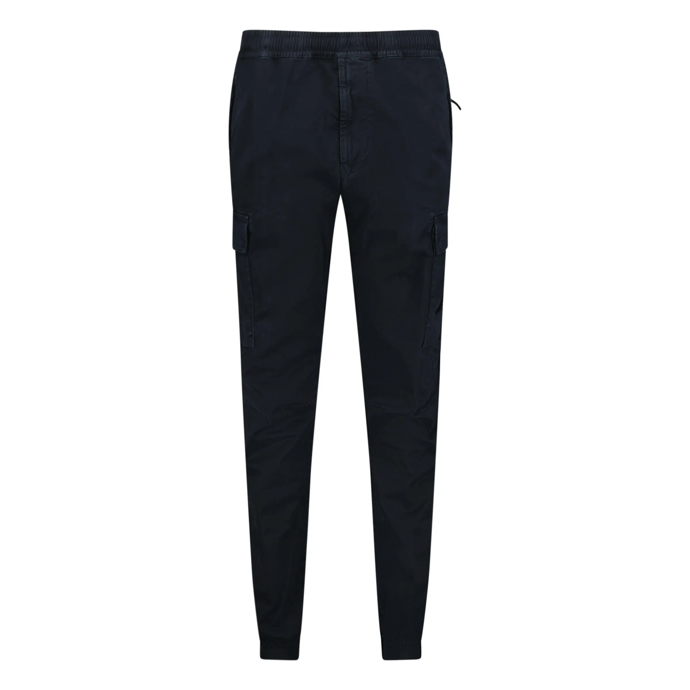 STONE ISLAND CARGO PANTS NAVY BLUE - CUFFED BOTTOMS