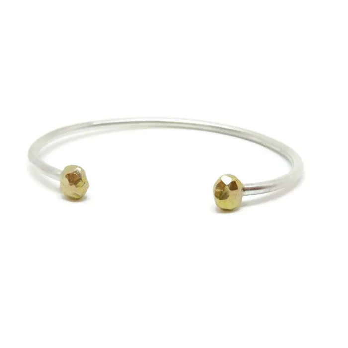 sunspot cuff bracelet- Yellow or Rose Gold