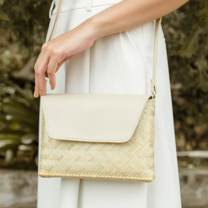 The Bamboo Clutch in Natural