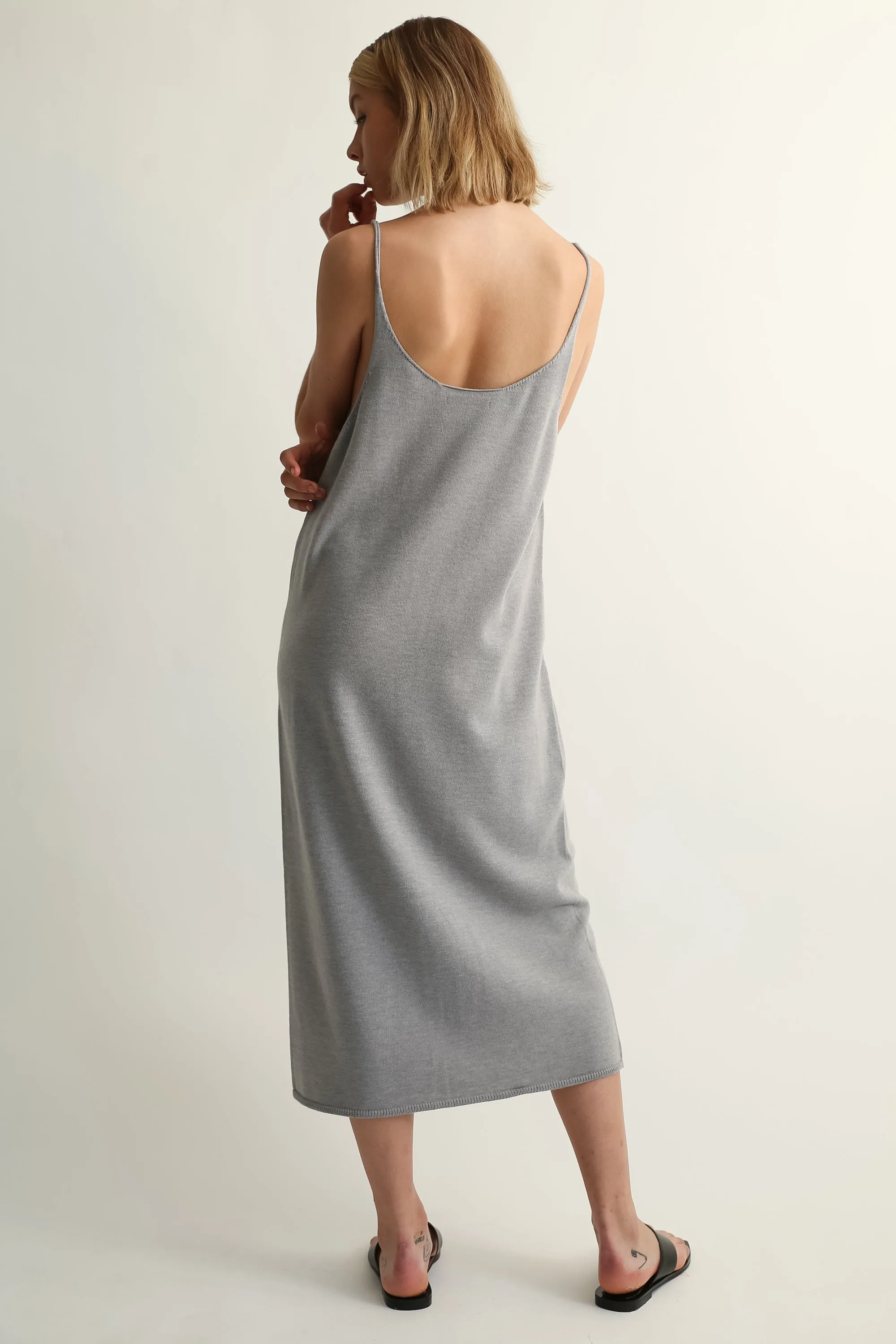 U Neck Knit Dress