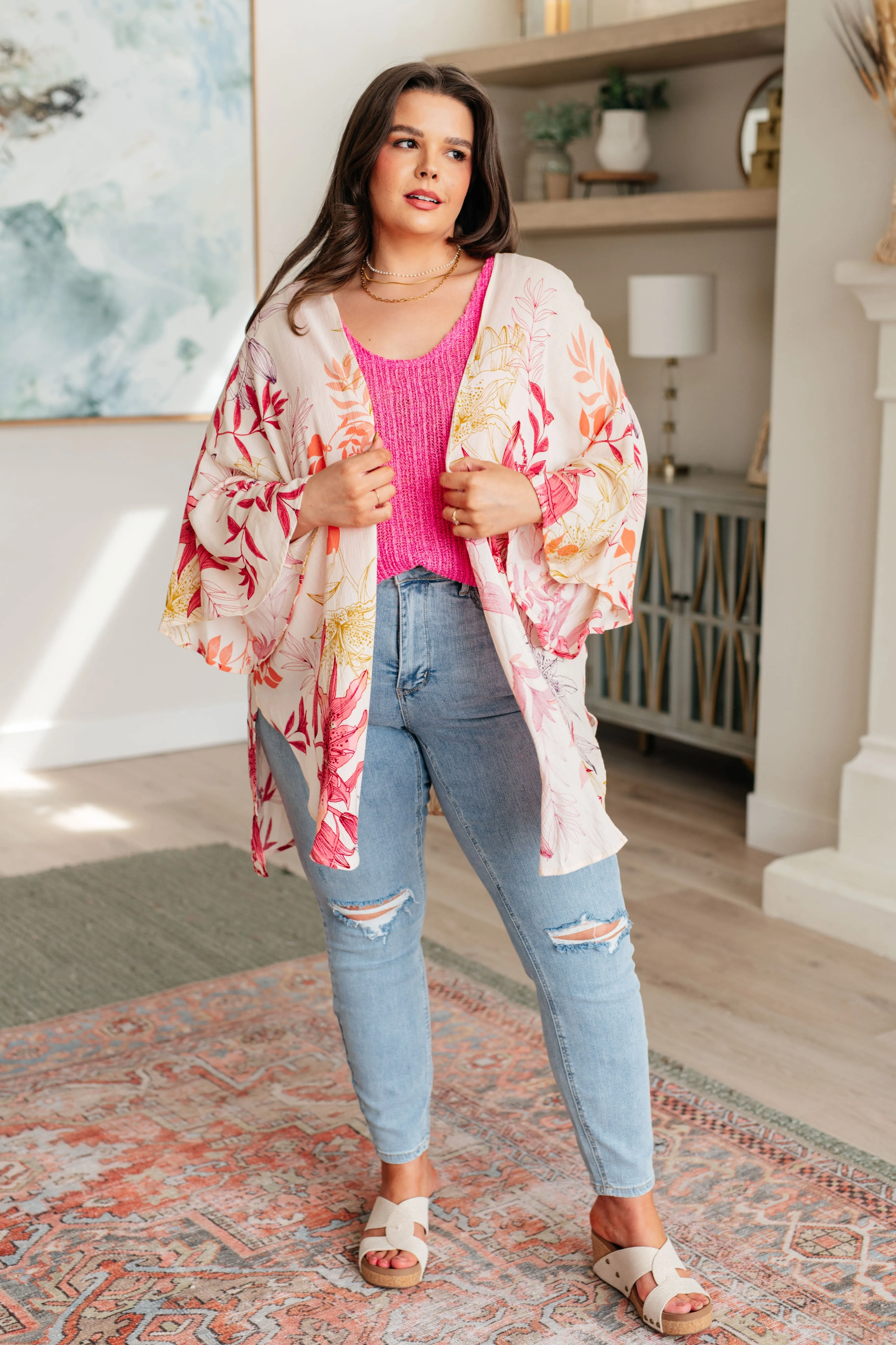 Vacay Season Bell Sleeve Kimono - 4/23