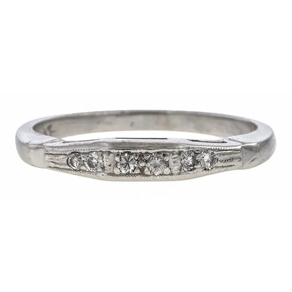 Vintage Diamond Wedding Band Ring