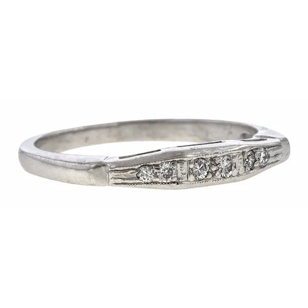 Vintage Diamond Wedding Band Ring