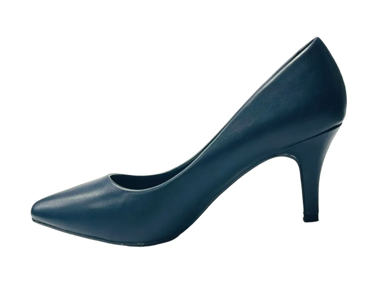 Women's Faux Leather Stiletto Heel Court Shoes