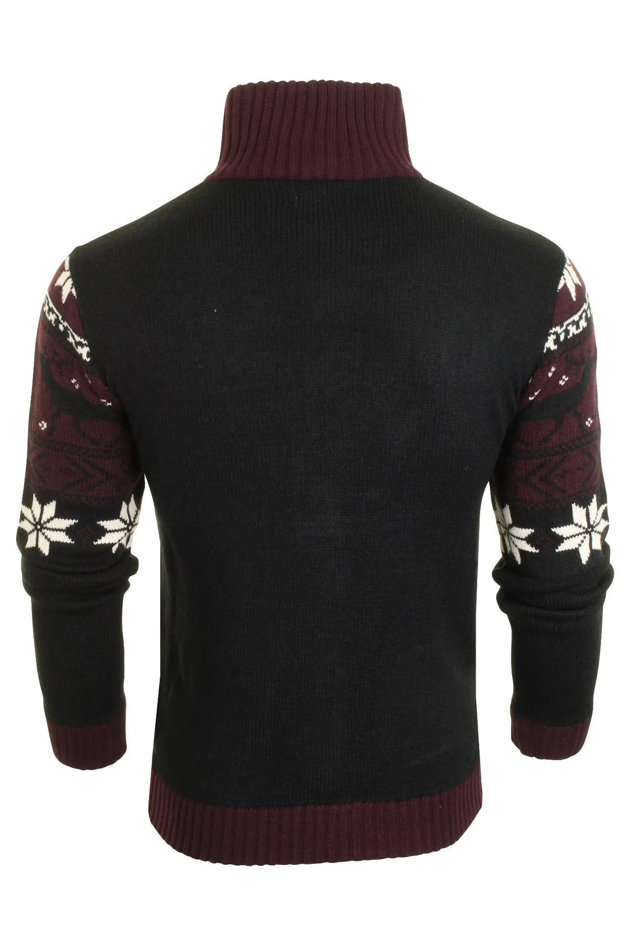 Xact Mens Xmas  Christmas snow flake Jumper/ Cardigan